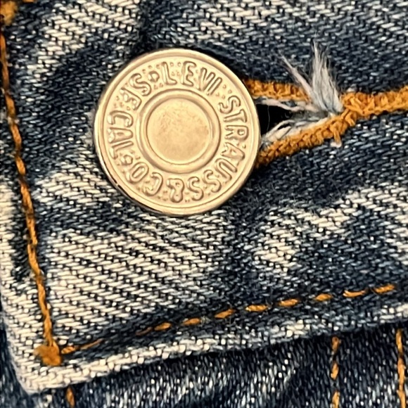 Vintage 90’s Y2K Levi’s 505 Jeans Blue Fade Regular Fit Straight Red Tab 36x31 - Picture 7 of 14